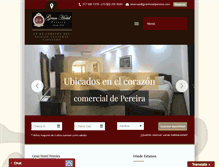 Tablet Screenshot of granhotelpereira.com
